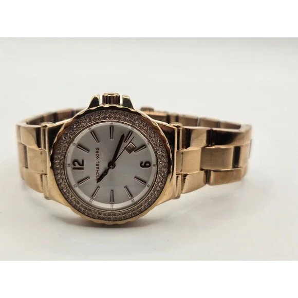 MICHAEL KORS Glitz MK-5921 Ladies' Rose Gold Tone Watch - Picture 7 of 11